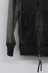 BORIS BIDJAN SABERI Dark Grey Hooded Jacket WZIPPER2 FTO00002